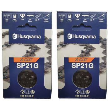 HUSQVARNA Chains - X -PRECISION ,12"BAR, 51 DRIVE LINKS, .043"GAUGE, .325" M - 2 PACK