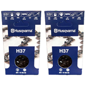 HUSQVARNA Chains - H37 ,10"BAR, 40 DRIVE LINKS, .050"GAUGE, 3/8"  - 2 PACK