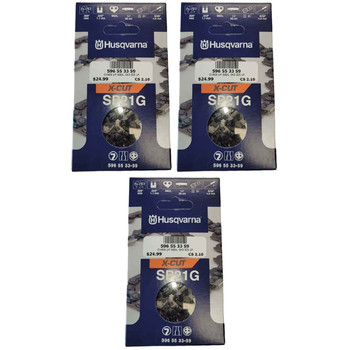HUSQVARNA Chains - X -PRECISION ,14"BAR, 59 DRIVE LINKS, .043"GAUGE, .325" M  - 3 PACK