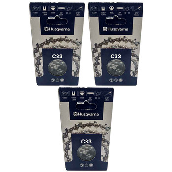 HUSQVARNA Chains - X -CUT C33 ,20"BAR, 80 DRIVE LINKS, .050"GAUGE, .325"  - 3 PACK