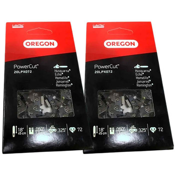 POWER CUT CHAINSAW CHAIN .325" 20LPX072G (2-PACK)