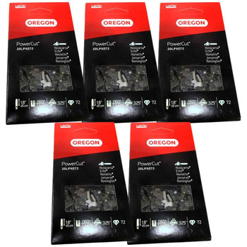 POWER CUT CHAINSAW CHAIN .325" 20LPX072G (5-PACK)