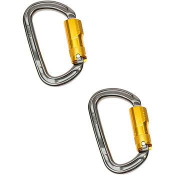 Titanium And Gold A337ANSI CARABINERS (2-Pack) From DMM