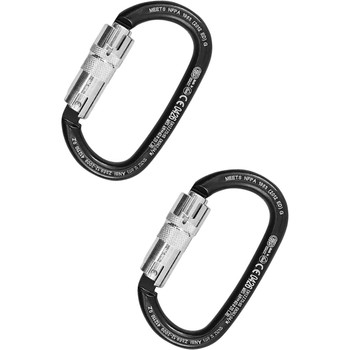 Black 412LP0211KK And 412110ZOZKK Ovalone Carabiner (2-Pack) From KONG
