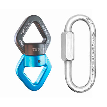 Double Ball Bearing Swivel Kit With Polish Quick Link Connectors