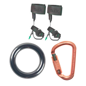 Copper ALUMINUM CARABINERS Kit With Stainless Steel Stainless Steel Rigging Ring And Steel Tree Clim