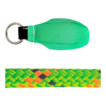 Lime, Orange Static Master Pro Climbing Rope With Green Tear Drop Throwbag Kit