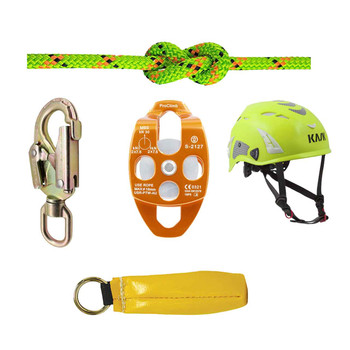 Lime, Orange Static Pro Rope , LINE And Hardware Kit With Fluorescent
Lime Super Plasma Safety Helme