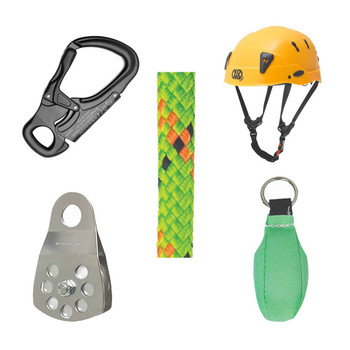 Lime, Orange Static Pro Rope , LINE And Hardware Kit With Orange SPIN Professional shock-absorbing H