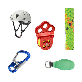 Lime, Orange Static Pro Rope , LINE And Hardware Kit With White SPIN Professional shock-absorbing He