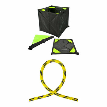 Yellow, Black 24 Strand Arborist Rope And Throw Line Kit