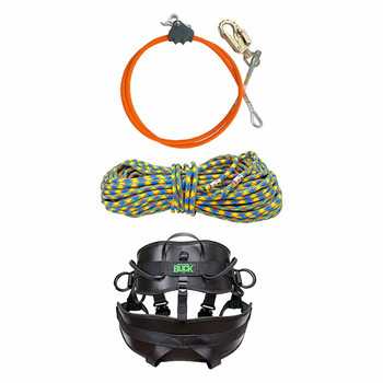 Drenaline Climbing Rope Kit With Orange Removable Better Rope Grab Flip Line Kit And Large, 36" - 40