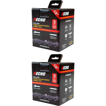 91PX62CQ-3 - CHAINSAW CHAIN BY ECHO - 91PX AdvanceCut,  PITCH 3/8" LP, 18" BAR, 0.050" GAUGE, 62 DL 