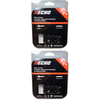 90PX52CQ - CHAINSAW CHAIN BY ECHO - 90PX AdvanceCut,  PITCH 3/8" LP, 14" BAR, 0.043" GAUGE, 52 DL - 