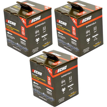 3 CHAINSAW CHAIN BY ECHO  91PX AdvanceCut,  PITCH 3/8" LP, 16" BAR, 0.050" GAUGE, 57 DL  PK3