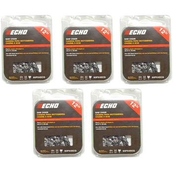 CHAINSAW CHAIN BY ECHO  90PX AdvanceCut,  PITCH 3/8" LP, 12" BAR, 0.043" GAUGE, 45 DL  PK5