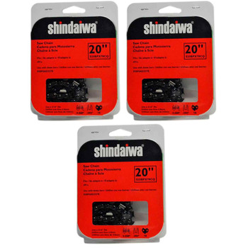 CHAINSAW CHAIN BY SHINDAIWA  20BPX ControlCut,  PITCH 0.325", 20" BAR, 0.050" GAUGE, 78 DL  3 PACK