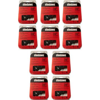 CHAINSAW CHAIN BY SHINDAIWA  72LPX PowerCut,  PITCH 3/8", 20" BAR, 0.050" GAUGE, 70 DL  10 PACK