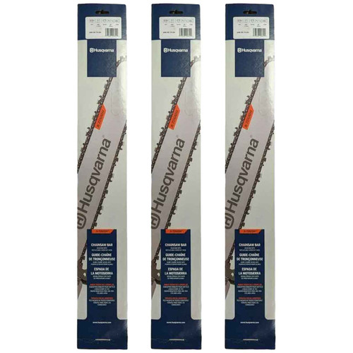 HUSQVARNA Guide Bar  - X -Force XT ,20"BAR, 72 DRIVE LINKS, .050"GAUGE, 3/8"  - 3 PACK