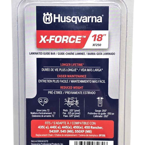 599303272 18 Bar Xf .325Pix 050 72Dl Cs HUSQVARNA Genuine OEM Part.
