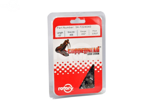 Echo CS-400 .050 40 Links LP Chisel Chain without Bumper Link replacement Rotary 7224040