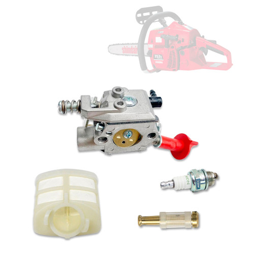 SHINDAIWA 352S COMPLETE CARBURETOR AIR-OIL FILTERS SPARK PLUG KIT OEM