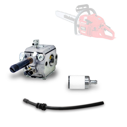 SHINDAIWA 488 COMPLETE CARBURETOR FUEL FILTER-LINE KIT OEM
