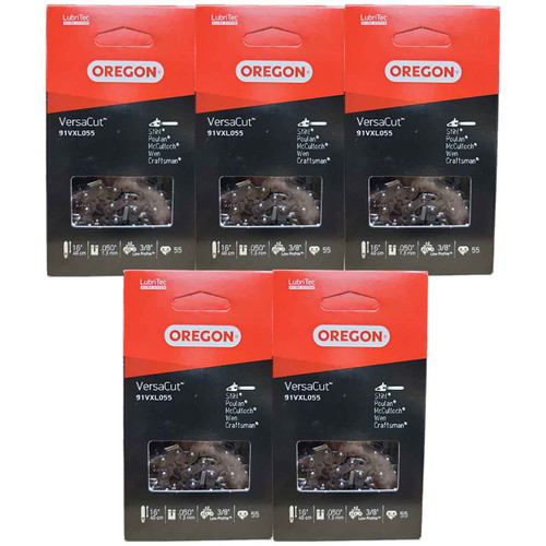 91VXL055G Fits 16"  Oregon VersaCut Saw Chain, .050", 55DL - 5 PACK