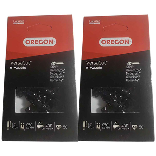 91VXL050G Fits 14"  Oregon VersaCut Saw Chain, .050", 50DL - 2 PACK