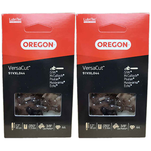 91VXL044G Fits 12"  Oregon VersaCut Saw Chain, .050", 44DL - 2 PACK