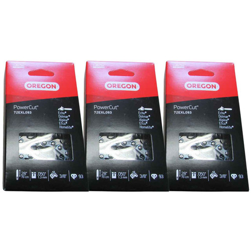 72EXL093G Fits 24"  Oregon PowerCut Saw Chain, .050", 84DL - 3 PACK