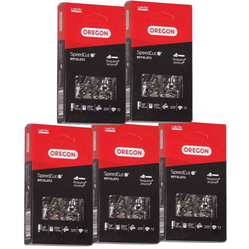95TXL072G Fits 18"  Oregon SpeedCut Saw Chain, .050", 72DL - 5 PACK