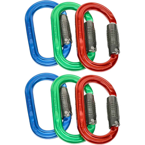 Blue, Green And Red A327-P3 CARABINERS (2-Pack) From DMM