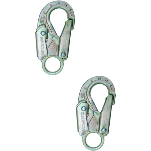 Zinc Plated USR-01-CF09 Steel Snaphooks (2-Pack) From PRO CLIMB