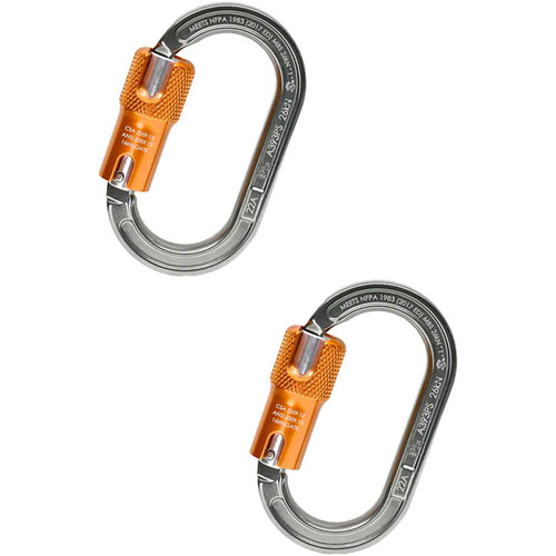 Alum And Copper USR-17-AT9P ALUMINUM CARABINERS (2-Pack) From PRO CLIMB
