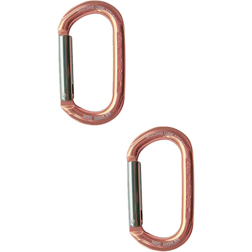 Copper USR-127-AU ALUMINUM CARABINERS (2-Pack) From PRO CLIMB