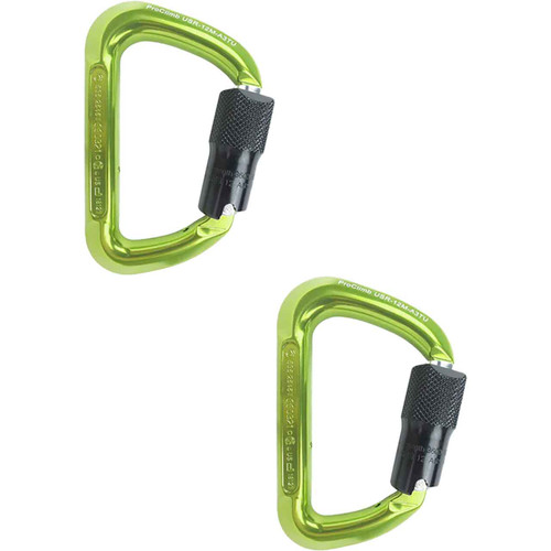 Green USR-12M-A3TU ALUMINUM CARABINERS (2-Pack) From PRO CLIMB