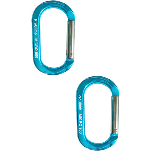 Blue USR-109BL ALUMINUM CARABINERS (2-Pack) From PRO CLIMB
