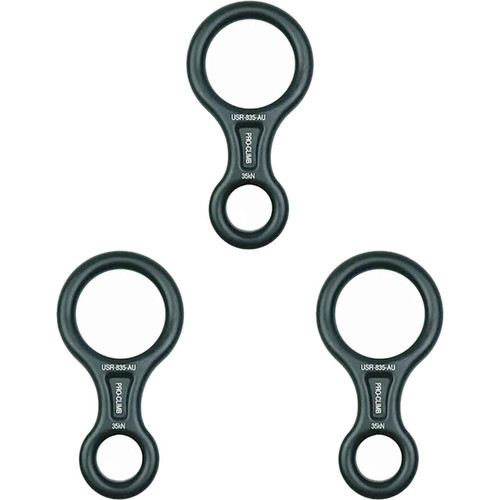 Alum Alloy USR-835-AU Descenders (3-Pack) From PRO CLIMB