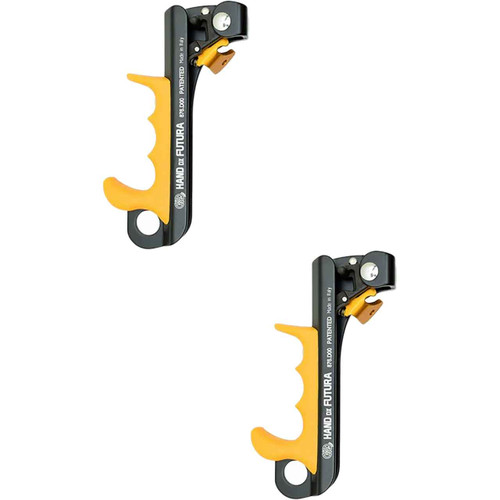 Orange And Black 87600NO4DKK (right) Futura Hand Rope Clamp (2-Pack) From KONG