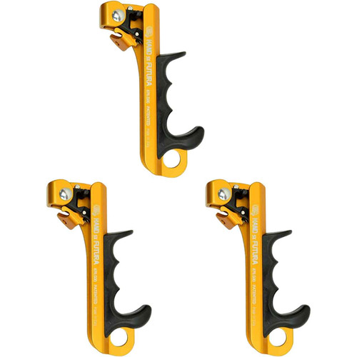 Orange And Black 87600ON4SKK (left) Futura Hand Rope Clamp (3-Pack) From KONG