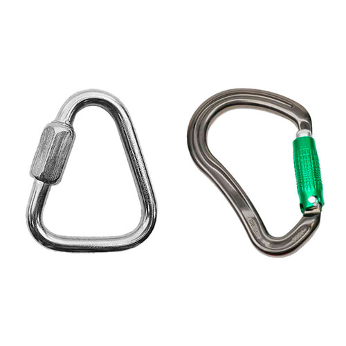 Titanium CARABINERS Kit With Polish Quick Link Connectors