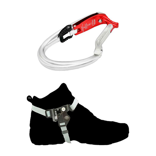 Black Futura Foot Rope Clamp Kit With Wire Gate Vault