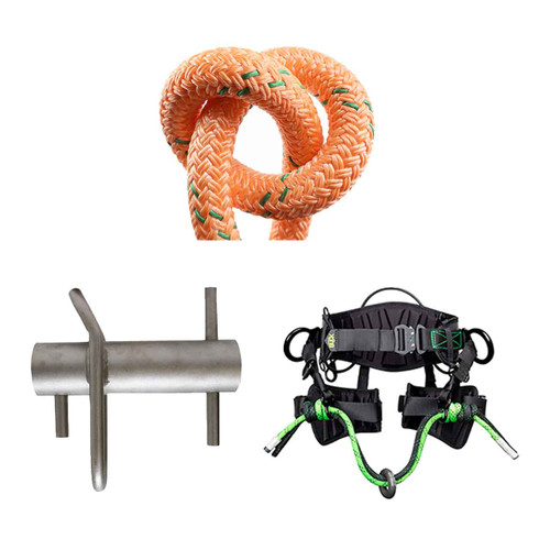 Orange Matador Bull Rigging Rope Kit With Port-A-Wrap And Medium, 32" - 36" Buckcraft Saddle
