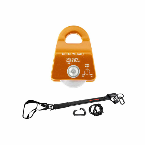 Knee Ascender Kit With Orange Aluminum Pulley