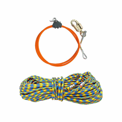 Drenaline Climbing Rope Kit With Orange Removable Better Rope Grab Flip Line Kit