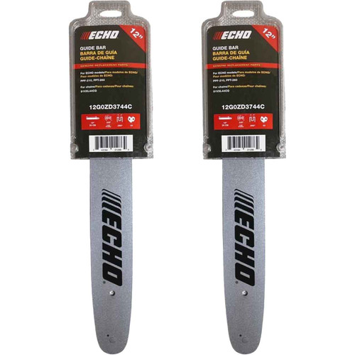 12G0ZD3744C - GUIDE BAR BY ECHO - G0ZD Narrow Kerf,  PITCH 3/8" LP, 12" BAR, 0.043" GAUGE, 44 DL - 2