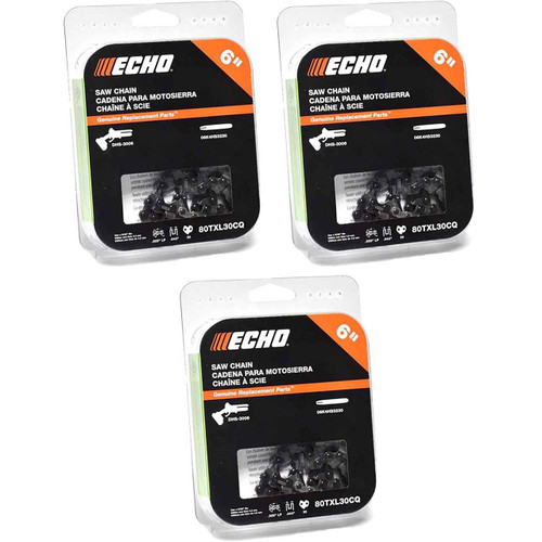 CHAINSAW CHAIN BY ECHO  80TXL SpeedCut Nano,  PITCH 0.325", 8" BAR, 0.043" GAUGE, 30 DL PK3