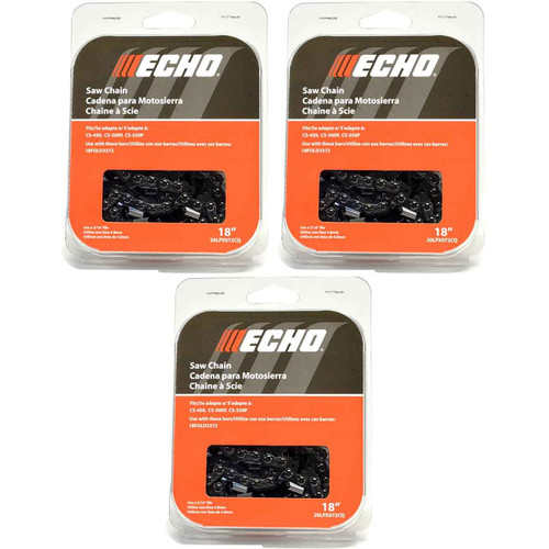 20LPX72CQ - CHAINSAW CHAIN BY ECHO - 20LPX PowerCut,  PITCH 0.325", 18" BAR, 0.050" GAUGE, 72 DL - 3