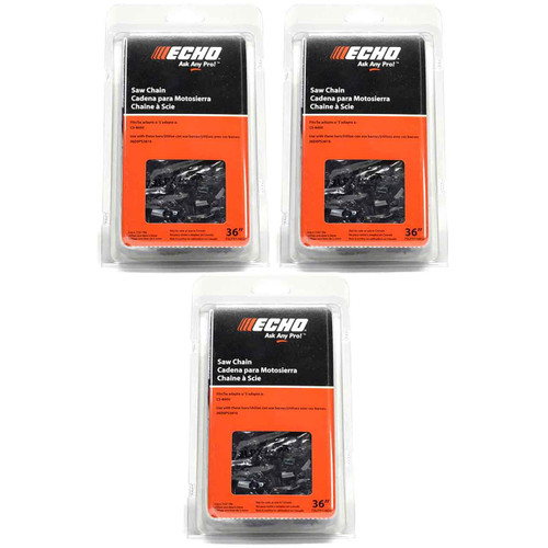 72LPX116CQ - CHAINSAW CHAIN BY ECHO - 72LPX PowerCut,  PITCH 3/8", 32" BAR, 0.050" GAUGE, 116 DL - 3